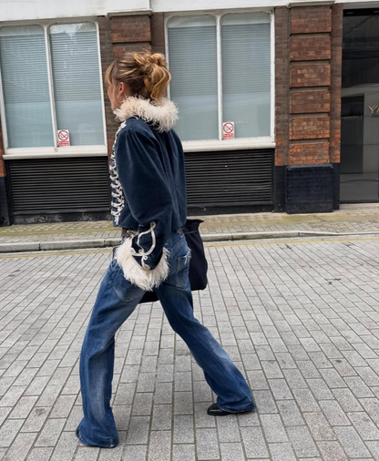 The feather jacket.